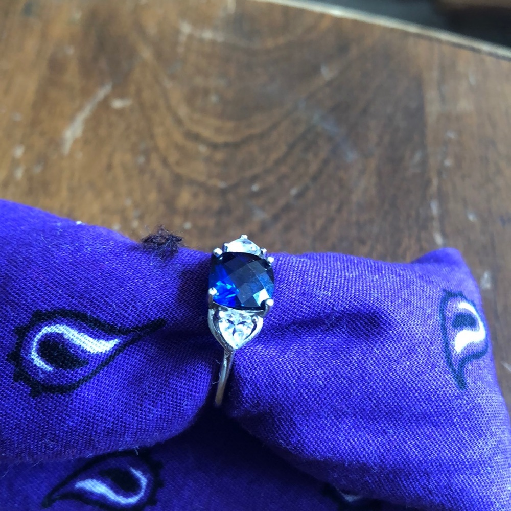 Blue  stone ring - Picture 4 of 8